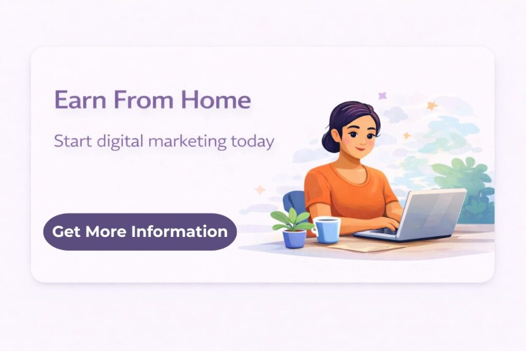 housewife earning from home using digital marketing